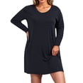 thumbnail image 2 of Ixbnca Robe pour Femme Grande Taille Col Rond Manches Courtes Robes T-Shirt Décontractées Amples Été Robe Courte, 2 of 7
