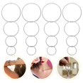 thumbnail image 3 of 80pcs Boucles d'Oreilles Perles Anneau Boucle d'Oreille Charmes Rond DIY Pendentif Cadre, 3 of 9