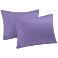 thumbnail image 1 of Zippered Pillowcases Covers Egyptian Cotton 2-Pack (20 x 30 Inch, Purple), 1 of 5