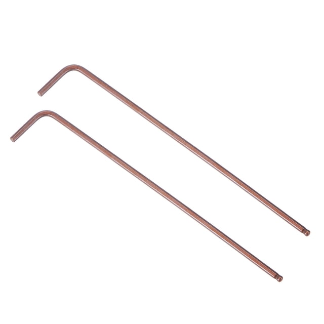 Unique Bargains Clé Hexagonale à Embout Boule de 2 mm, Outil de Réparation en Acier S2 à Long Bras en L, Métrique, Lot de 2