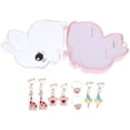thumbnail image 2 of CIMAXIC Birthday 1 Set Of Cute Clip On Earrings For Little Girls No Piercing Needed Jewelry Decoration With Delicate Cartoon Finger Rings For Princess Parties Birthdays Anniversaries, 2 of 4