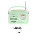 thumbnail image 3 of funtasica Radio Portable Matériau ABS avec Poignée BT 5.0 Design Rétro pour Maison Extérieur Vert, 3 of 9