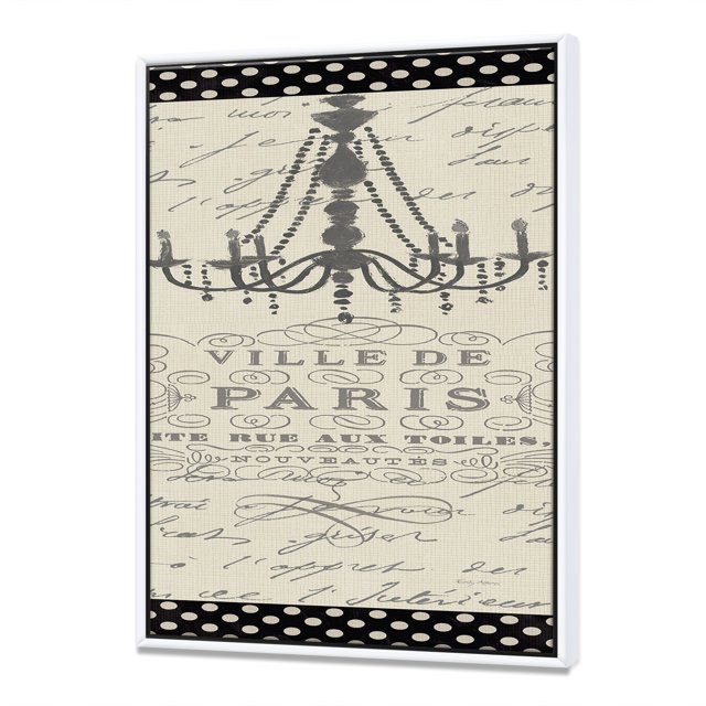 French chandeliers Couture I - Fashion Framed Canvas