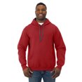 thumbnail image 1 of Fruit Of The Loom Mens Sofspun Hooded Sweatshirt, L, Brick Heather, 1 of 8