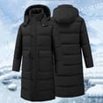 thumbnail image 4 of Mceream Men's Classic Windproof Removable Hooded Long Winter Puffer Down Coat Plus Size Outwear Chamarras Para Hombre Para El FrioBlack XL, 4 of 8