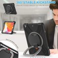 thumbnail image 3 of Wekity iPad 9.7 2017 / 2018 with Screen Protector, Swivel Stand/Pencil Holder/Shoulder Strap, 3 of 4