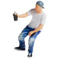thumbnail image 4 of Baohd 1/87 Diorama Graffiti Personnages Résine Gens Train Mise en Page Garçon Blanc, 4 of 6