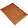 thumbnail image 3 of Wooden Tray, Rectangle Tea Tray Serving Tray Snacks Food Storage Dish for Hotel Home(36 * 27cm), 3 of 7
