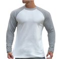 thumbnail image 2 of RXIRUCGD Pull Décontracté Mode pour Hommes Couleur Unie Manches Longues Col Rond, Gris, Taille : 3TG, 2 of 5