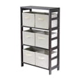 thumbnail image 1 of Winsome Capri 7pc Storage Shelf, Espresso/Beige Finish - 92851, 1 of 9