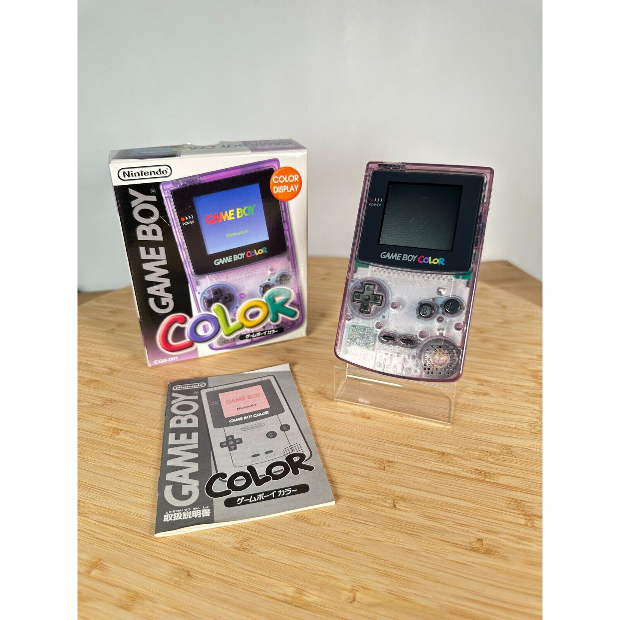 Nintendo GameBoy Color Clear Purple Game Boy %100 OEM Genuine CGB