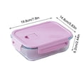 thumbnail image 3 of fheaev Glass Bento Box Can Be Microwave Oven Students Heated Lunch Box Office Fresh-keeping Box, 3 of 6