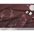 thumbnail image 2 of Soimoi Moss Georgette Fabric Leaves & Wild Flower Print Fabric by Yard 42 Inch Wide, 2 of 3
