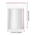 thumbnail image 2 of Face & Sacs de Rangement Transparents Auto-Scellants avec Bord Rouge pour Organisation Domestique Ensemble en Vrac de 100 Solution de Rangement en Polypropylène Durable 100 Pcs, 2 of 7