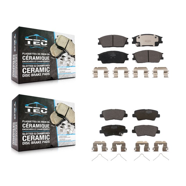 TEC Front Rear Ceramic Brake Pads Kit for Car Hyundai Venue Kia Soul KTC-100727