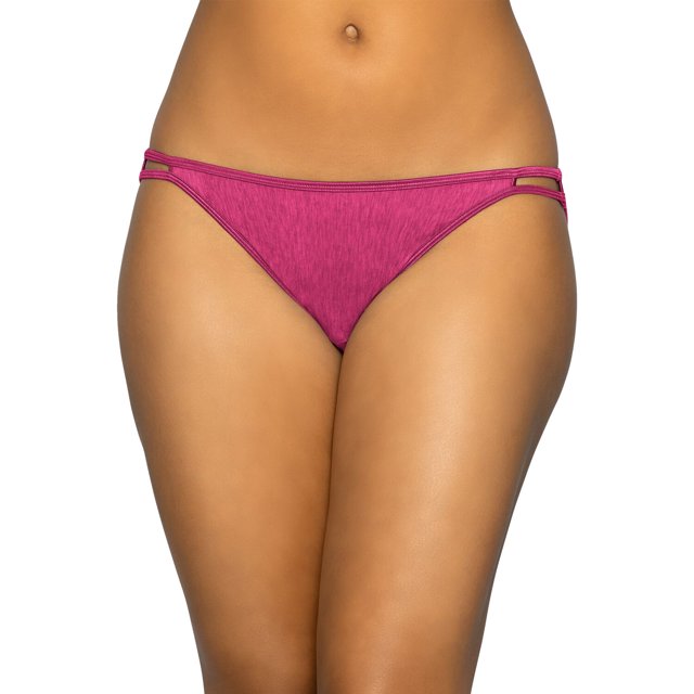 Vanity Fair Bikini String pour Femmes Body Shine Illumination, 8, NH Rose Poli