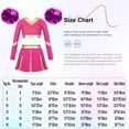 thumbnail image 5 of Sxiwei Kids Girls Cheerleading Uniform Cheer Outfits Metallic Patchwork Competition Performance Costume B03 14, 5 of 5