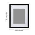 thumbnail image 2 of SIYTUAU 8X10 In Photo Frame Suitable For Displaying 8X10 In Photos Without A Mat For Wall Or Tabletop Display Plastic Material 10 X 8 X 1.2 Inches Clear Glass Black, 2 of 7