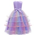 thumbnail image 2 of Girls' Unicorn Costume Princess Long Maxi Dress for Birthday Party, 2 of 6