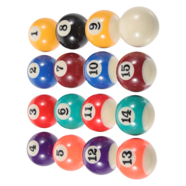 UPOUART 16Pcs High Technology Engineered Molecular Structure Billiard Supplies Miniature Billiard Toy for Leisure