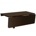 thumbnail image 4 of Patiojoy Table Murale à Abattants Pliable Gain de Place Bureau Suspendu pour Ordinateur Portable Brun, 4 of 8