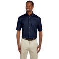 thumbnail image 3 of Harriton Chemise à Manches Courtes en Sergé pour Hommes Easy BlendTM avec Libération de Taches, 3 of 4