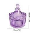 thumbnail image 3 of ZZkhGO Vintage Ribbed Glass Jars with Lids, Food-Safe Clear Storage Containers with Decorative Texture, Candy Trinket Kitchen Home Organizer for Countertop Shelf, 3 of 5