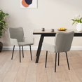 thumbnail image 1 of vidaXL Dining Chairs 2 pcs Light Grey Velvet, 1 of 5