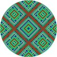 thumbnail image 1 of Ahgly Company Tapis Rond Lavable en Machine Intérieur Transitionnel Violet Jam Violet, 5 Pieds Rond, 1 of 7