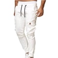 thumbnail image 1 of DPTALR Hommes Été Décontracté Court Cargo Sport Jogger Jogging Long Pantalons de Sport, 1 of 6