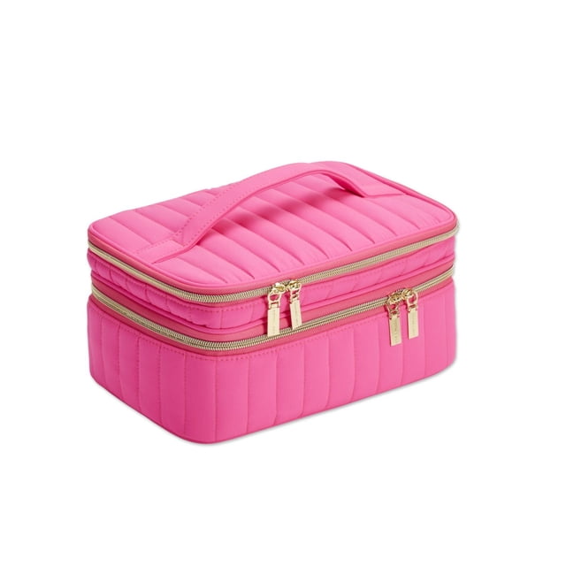 Conair Neon Pink Train Case with Mirror