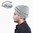 thumbnail image 1 of Turban Cap For Men Stretch Head Wraps Elastic Turban Scarf Tie For Hair Pre-Tied, 1 of 13
