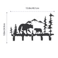 thumbnail image 2 of Animal Themed Metal Towel Hook Wall Mounted Rack For Bathroom Kitchen Home Bear Deer Wolf Design Durable Towel Holder, 2 of 3