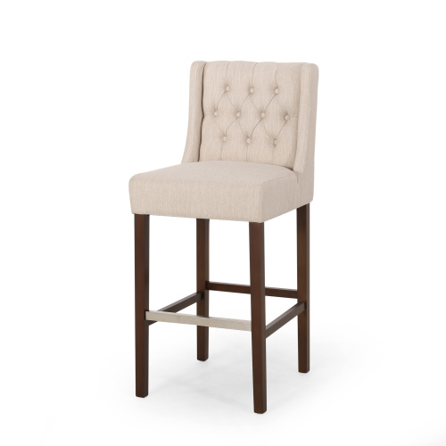 Tabourets de bar Noble House, hauteur 76 cm (lot de 2), siège en tissu haute densité