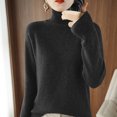 thumbnail image 2 of AherBiu Womens Sweaters Turtleneck Pullover Thick Warm Knitted Winter Long Sleeve Sweater Tops, 2 of 4