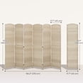 thumbnail image 3 of HOMCOM 6 Ft Folding Room Divider, Privacy Screen for Home Office Bedroom, 3 of 10