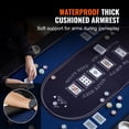 thumbnail image 4 of VEVOR 8 Player Foldable Poker Table, Blackjack Texas Holdem Poker Table with Padded Rails and Stainless Steel Cup Holders, Portable Folding Card Board Game Table, 4 of 9