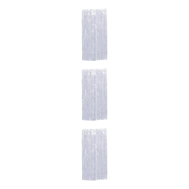 mmirethe Rideau Décoratif en Feuille pour Grand Application Décorations de Mariage Inodore Argent 3ensemble