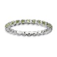 thumbnail image 1 of Bague Péridot en Argent Sterling Stackable Expressions Taille 5, 1 of 3