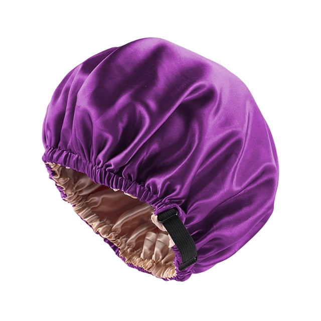 Chapeau Tressé Réversible Ajustable pour Femmes avec Perles, Style Musulman, Volant, Cancer, Bonnet Enveloppant, Bonnets de Nuit, Doublé Satin, Bonnets pour Cheveux