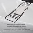 thumbnail image 4 of Expandable Bathtub Tray, Metal Marble Bathtub Caddy Tray, Bathtub Rack Shelf, Bathtub Rack Across Tub For Bathroom, 4 of 8