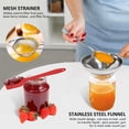 thumbnail image 2 of 9Pcs Canning Supplies Starter Kit Stainless Steel Canning Tools Set with Canning Rack Jar Lifter Scraper Filter Kitchen Tongs Jar Wrench Clean Brush Funnel Steaming Rack for Home Kitchen, 2 of 9