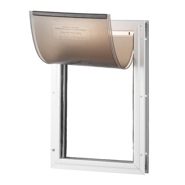 VEVOR Porte pour Animaux pour Porte avec Serrure et Système de Clapet Magnétique Cadre en Aluminium TG