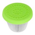 thumbnail image 3 of Salad Dressing Container, Essential Oil Container Silicone Lid Storage 70ml Stainless Steel  For Beauty Salon For Picnic Green Lid, 3 of 8