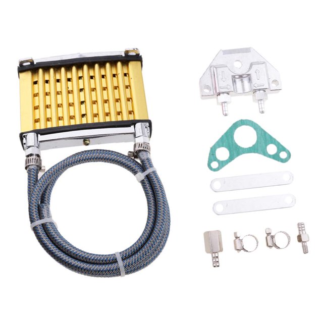 jinwen CNC Engine Oil Radiator 50 70 90 110cc for PRO Trail Dirt Bike Yellow