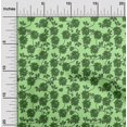 thumbnail image 2 of oneOone Polyester Spandex Mint Green Fabric Leaves & Clover Sewing Material Print Fabric By The Yard 56 Inch Wide, 2 of 5