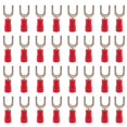 thumbnail image 1 of Ruidee 100 Pcs Connecteurs de Fil de Fourche Isolés M5 22-16 Awg U Type Bornes de Serrage Électrique (Rouge/spfh5), 1 of 5