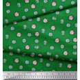 thumbnail image 3 of Soimoi Green polyester Crepe Fabric Crystals Floral Fabric Prints By Yard 52 Inch Wide, 3 of 5