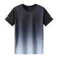 thumbnail image 1 of Birdeem Mens Summer Gradient Short Sleeved Round Neck Top, 1 of 4