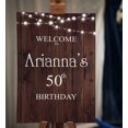 thumbnail image 2 of Darling Souvenir MADE WITH LOVE PersonalizedWelcomeBirthdaySignFairy Lights On Wood Panel,Large Decorative Poster For Birthday Party, Celebrations- 18x12, 2 of 5